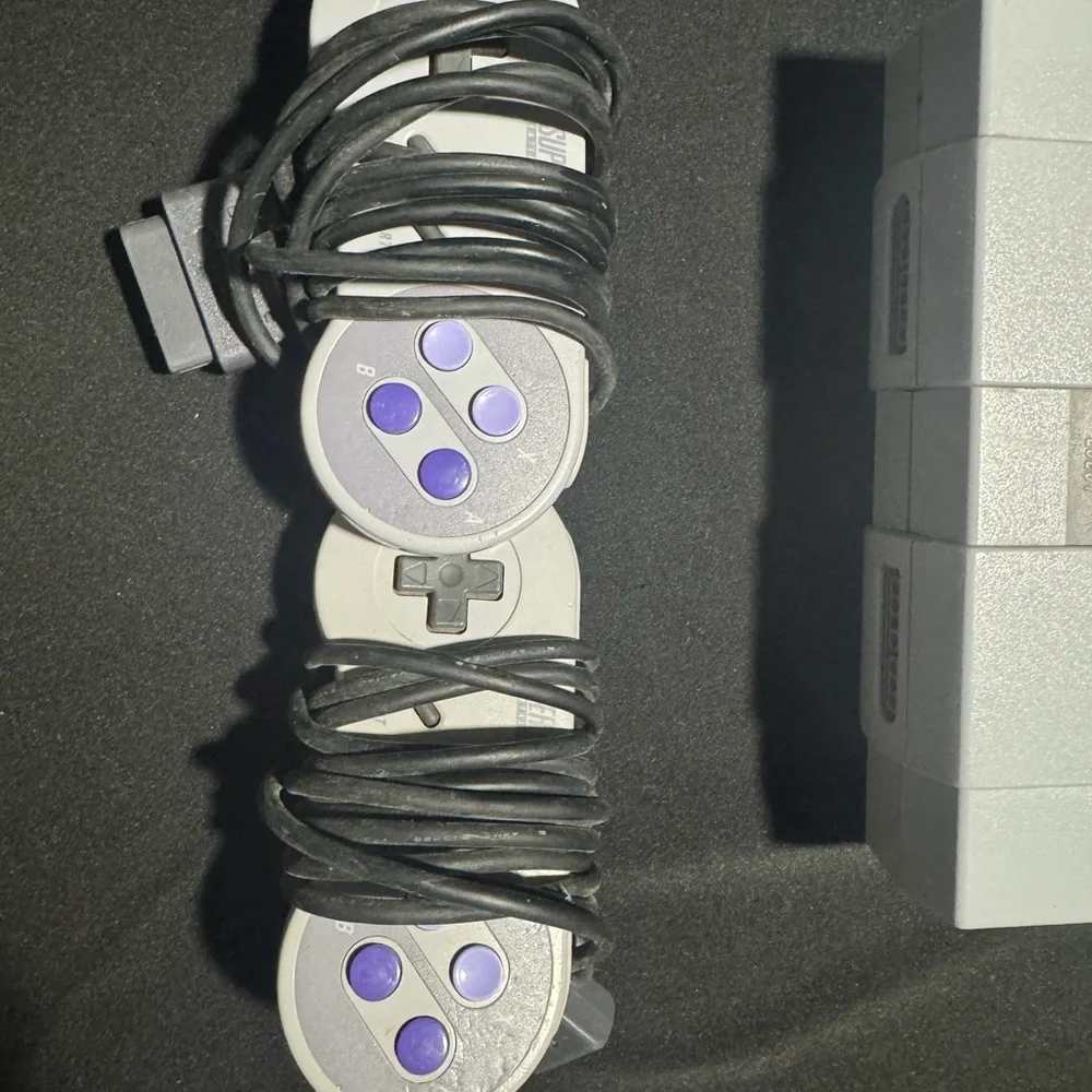 Super Nintendo Entertainment System with Controllers